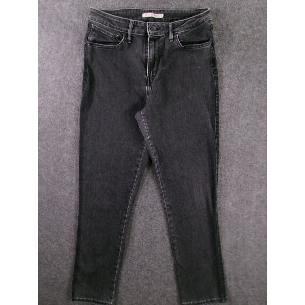 Levis 721 Jeans Womens 31 Black High Rise Skinny Dark Wash Causal Capsule